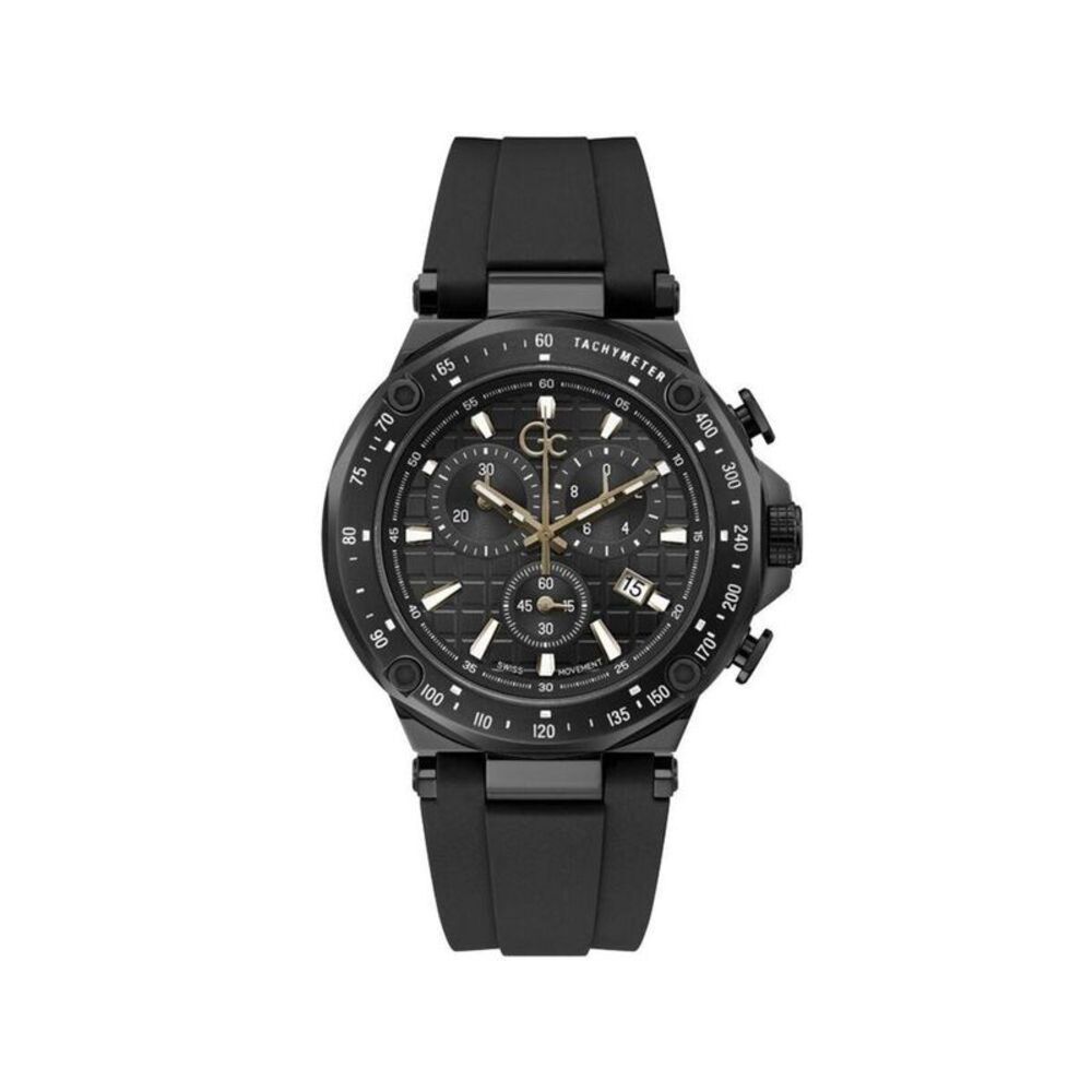 GC Synthetic Sport Watch with Date Display and Water Resistance Men Black